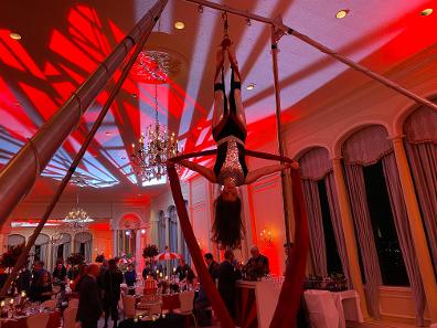 aerial silks event entertainment indoors